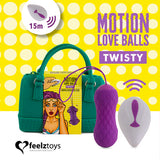 FEELZTOYS - LOVE BALLS WITH TWISTY REMOTE CONTROL MOVEMENT