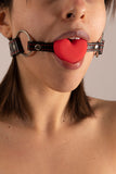 Gag Silicone Heart Red
